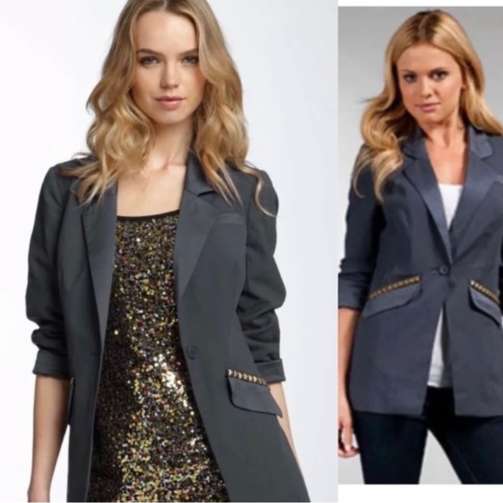 ☕️🧋HP! 🎉 NWT Free People Vice Studded Blazer - Picture 2 of 4
